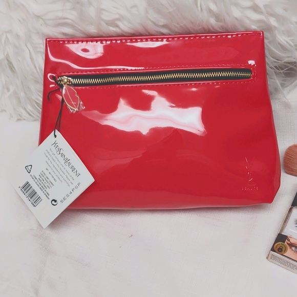 Yves Saint Laurent Bags Ysl Hot Pink Beaute Makeup Bag Poshmark